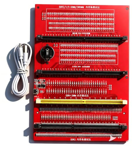 Pissente RAM -Speicherdiagnoseanalysator 4 in 1 Desktop DDR3 DDR4 DDR5UDMM DDR5RDIMM -Tester -Karte mit Licht