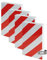 Pack 4 - Protector Puertas Coche de Espuma Autoadhesivo, Protector Columnas Garaje para Paredes, Columnas y Parachoques - Evita Golpes y Arañazos con Accesorios para Coche | 330x200x40mm