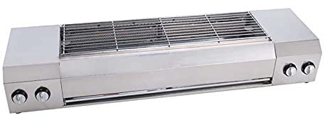 Barbecue a Gas Senza Fumo, Forno a Gas liquefatto Commerciale, Barbecue a Gas riscaldato, Barbecue a Gas Portatile, per Feste all'aperto o Barbecue in Giardino Negozio di Barbecue, A
