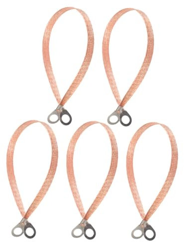 Alipis 5pcs Battery Cable Ground Strap Automotive Grounding Braid for Car Battery Link Parallel Connection