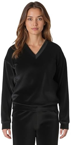 VIVISENCE Dame Sweatshirt Sporthemd Velvet Velours Alltag Homewear Klassisch Sport Jogging 9002