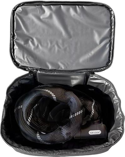 Maxxcovers Schlosstasche/Praktische Transporttasche für Kettenschlösser | Bügelschlösser & Fahrradschlösser - 30 x 20 x 10 cm - Schwarz