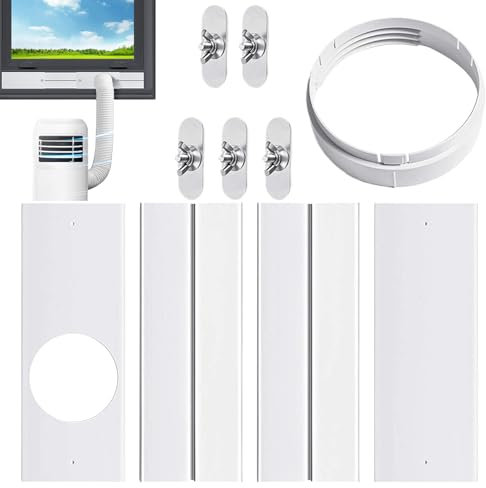 Window Seal Set for Air Conditioners, Window Seal for Mobile Air Conditioners, Adjustable Seal for Vertical/Horizontal Sliding