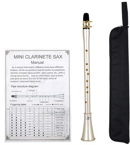 Taschensaxophon-Set, Mini-Saxophon mit Tragetasche, Mini-Instrumente für | Anfänger und professionelle Auftritte