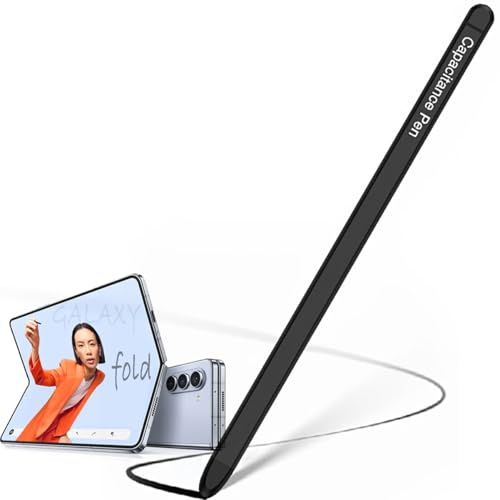 Lápiz óptico para Galaxy Z Fold7/Fold6/S25 Ultra, Bolígrafos Delgados con Cuerpo de Metal, Galaxy S Pen Negro de Repuesto para tabletas Samsung-5.2MM