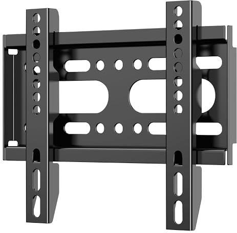 TV Wandhalterung Fernseher für 14-42 Zoll Ultra Dünn Monitor Halterung Universal Wandhalterung bis zu 25kg, Max. VESA 200x200m Fernsehhalterung Wand 32 39 40 Zoll TV Halterung