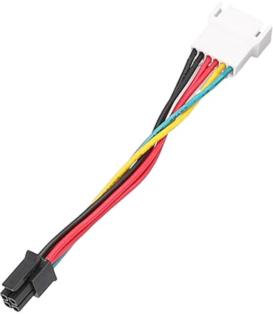 CAZSTYK 6 Pin to Small 4 Pin Fan Control Board Adapter Cable Connect with Ease Electronic Device Repair Fan Cable