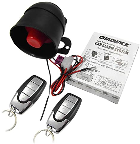 FewNvWa 2 Stück Car Alarm Security System Fahrzeug Alarmanlage Diebstahlsicherung Fernbedienung Schlüsselloser Zugang für Transporter Autofahrer Fa,