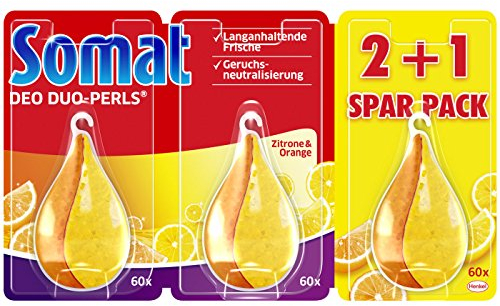 CleanRight SOMAT Duo-Perls - Ambientador para lavavajillas (3 Unidades, 180 Lavados)