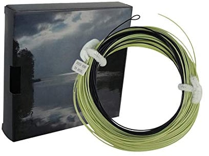 Aventik Fliegenschnur, sinkende Spitze, schnell sinkend, 30 m, mit geschweißter Schlaufe, IPS 5-6, Black/mossgreen, WF6F/S