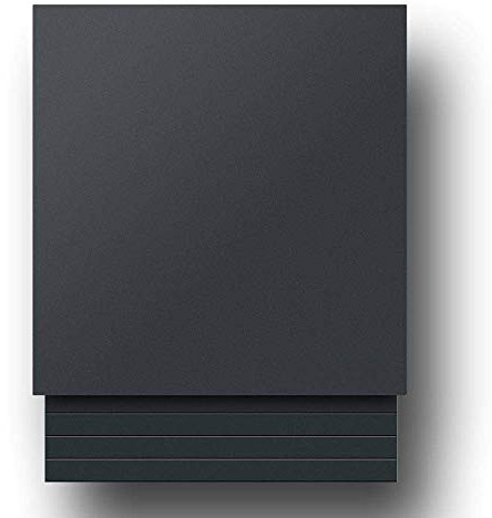Briefkasten Edelstahl B1 Light Anthrazit, moderner Premium Design Wandbriefkasten mit Zeitungsfach