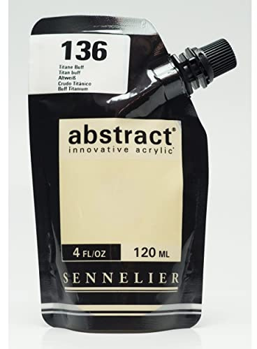 Sennelier : Abstract Acrylic Paint : 120ml : Satin : Titanium Buff