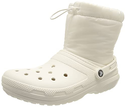 Crocs Unisex Adulto Classic Lined Neo Puff Boot Stivale, White/White, 39/40 EU