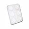 3 Ace Crafts 6 Well Block Plastic Paint Palette Tray for Kids and Adult Painting Clear Rectangular Holder Paint Mixing Palette for Watercolour Oil Painting Art Work Ink Paint Pads of Robust Material