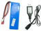 efaso Akku 7,4V / 2500mAh / Li-Po/Deans Stecker / L323, L313, L303 + USB-Ladekabel passend für 7,4V Akkus