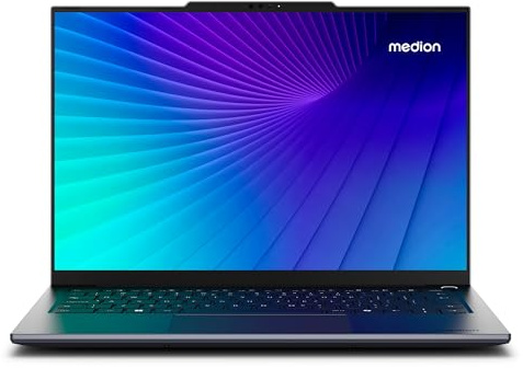 MEDION Signium 14 S1 35,6 cm (14 Zoll 2,8K 120 Hz OLED) Laptop (Core 5 120U, 16GB DDR4 RAM, 512GB SSD, FHD Webcam, WLAN, 100% sRGB, Windows 11 Home)