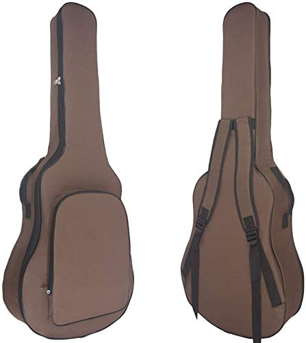 Bprtcra 40 41 Zoll Akustikgitarrentasche, Wasserdichte Gitarrentasche 6Mm Polsterung mit Rückenbügelschlaufe Große Tasche Schulter Verdickte Gitarrentasche (Type B)
