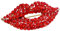YYZLL Broche Créative Cristal Rouge, Mariage, Bijoux Cadeau pour Femmes Dames Filles