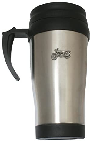 Gamekeepers Cottage gifts Vintage Motorbike Insulated Travel Mug Stainless Steel Personalised Gift 386