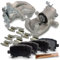 BESTPRICE 2x Bremssattel hinten links und rechts Bremszange mit Zubehör Faustsattel mit 1 Kolben + Bremsbeläge hinten, Kompatibel mit A udi A3 (8P1), A3 Sportback (8PA), TT (8J3), TT Roadster (8J9), S