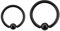 1,0 mm Klemmkugel Titan Ball Closure Ring BCR Piercing Ohr Schwarz Black 8 mm
