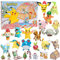 Pokémon Adventskalender 2023 für Kinder, Jungen und Mädchen – 24-teiliges Geschenk-Spielset – Charaktere vorgestellt: Pikachu, Evoli, Charmander und mehr. - 16 Urlaubsspielfiguren und 8