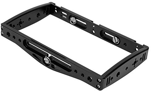 Kamera-Videokäfig für Mikrofon-Fülllicht, Metall-Handheld-Handyhalterung, die Live-Käfig-Ständer Aufzeichnet, Universal (Schwarz)