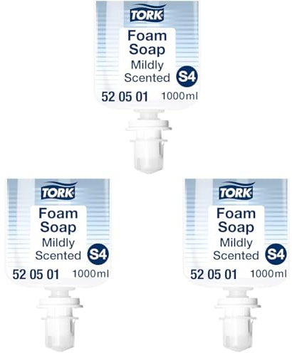 Tork Mild Duftende Hand Schaumseife S4, reduziert Verbrauch, 1 × 1.000 ml, 520501 (Packung mit 3)