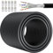 Soibke LAN Kabel 150 Meter, Cat 7 Netzwerkkabel 150m Geschirmt RJ45 Ethernet Kabel SFTP High Speed 10Gbps Wlan Kabel Gigabit Wasserdicht Internet Patchkabel Installationskabel Schwarz
