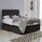 ComfoRest - Contemporary 4FT Small Double Divan Bed with 2 Drawers | Durable Frame for Compact Rooms | Versatile Design for Comfortable Spaces (Black Plush)
