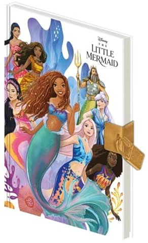 Pyramid International Disney The Little Mermaid Secret Diary with Lock (Sisters Design) A5 Notebook and Journal - Official Merchandise