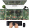 Kawaii Schreibtischunterlage mit grünen Pflanzen, Gaming-Mauspad, Größe XL, ästhetisches Anime-Design, schwarze Katze, Schreibtischunterlage, Laptop, Computer, Tastatur, Mauspad,