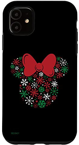 Disney Minnie Mouse Icon Holiday Snowflakes Case for iPhone 11