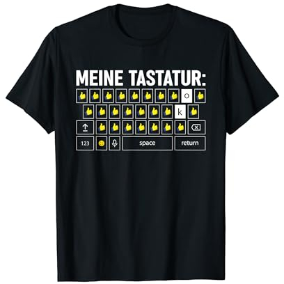 Meine Tastatur Daumen hoch Ü50 lustiges Meme T-Shirt