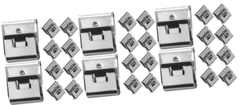 JECOMPRIS 165 Stk Volt-erdungsklemme Rahmen Drahtklammern Kabelklemme Kabelbaumklemmen Drahtklemmen Edelstahl Kabelmanagement Für Pv-module Clip 304 Edelstahlmaterial Metall