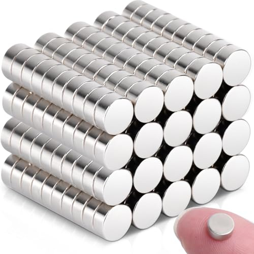 Neodym Magnete - Mini Magnete, Stark, Rund 5x2mm, 200 Stück - Extra Stark, für Magnettafel, Whiteboard, Pinnwand, Kühlschrank, Tür, Karte