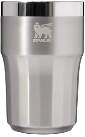 STANLEY Stainless Steel Beer Tumbler, 12.8 fl oz, Silver, Thermal, Cold, Durable, 380 ml, Premium Gift, Dishwasher Safe