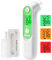 Ohrthermometer für Baby Erwachsene, Ohr Fieberthermometer mit Altersmessung und farbcodierte Temperaturanzeige, digitales infrarot-Thermometer mit 21*Einweg-Schutzkappen (Grün)
