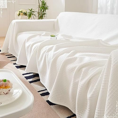 Bishilin Sofa Überzug 1 Sitzer 180x150CM, Sofabezug Ecksofa für Sommer Beige Couchbezug Eckcouch Katzenschutz Universal