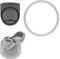 Lelucermaire Replacement Stopper and Bottle Seal Ring Compatible with Owala FreeSip 19/24/32/40oz Water Bottle Top Lid Seal Silicone Stopper Gasket Accessories (1Pcs White O Ring & 1Pcs Grey Stopper