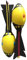 2 Stück Vorte-x Aero Howler Fußball, Heuler Wurfgerät, Wurfrakete Mit Heuler, Pfeifende Schaumstoff-Fußbälle,Whistle Vorte-x Schaumstoffball, Lustige Langstreckenfußball-Strandbälle, Howler Spielzeug