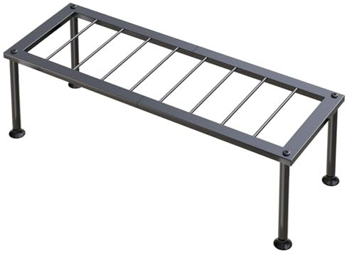 1 Tier Plant Stand: Ladder Plant Holder - Metal Flower Pot Stand - Heavy Duty Flower Rack for Living Room Patio Garden Corner Balcony and Courtyard