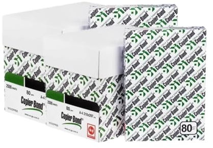 HILLTOM Druckerpapier A4 80g - Kopierpapier A4 5000 Blatt - Papier A4 Für Büro - Druckerpapier A4 5000 Blatt - Din A4 Kopierpapier 80g - A4 Druckerpapier Günstig - Druckpapier A4 80g Weiß (2 KASTEN)