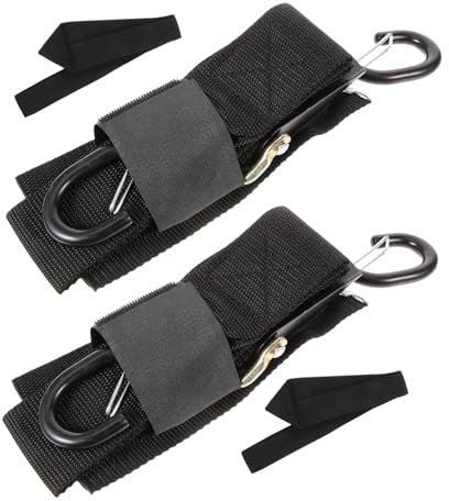 Yardwe Nylon Boat Winch Straps 2 Pack Trailer Tie-downs Buckles Versatile Length Stable for Kayak Transportation