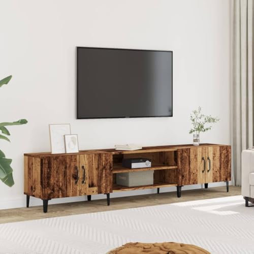 ShGaxin 857143 Meuble TV en bois vieilli en bois vieilli 180 x 31,5 x 40 cm