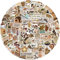 Vintage Stickers 100Pcs,Retro Aesthetic Sticker for Laptop Scrapbook Notebook Guitar Suitcase Skateboard Personalized Retro Design Scrapbooking Sticker for Adults Kids Teens