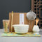 Service à Thé Japonais, Matcha Kit 7 Pièces Matcha Set, Bol Matcha avec Bec Verseur, Fouet en Bambou, Support à Fouet, CuillèRe à Café, Tamis à Matcha, Torchon, Blanc Service à thé Matcha en Céramique
