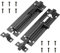 2 Set Door Lock Bolts Shed Door Tower Bolt Heavy Duty Black Door Bolt Latch Slide Barrel Door Bolt Security Lock Latch, gate lock, for Internal Doors, Sheds, Bathrooms, and Toilets - with Screws, 5 In