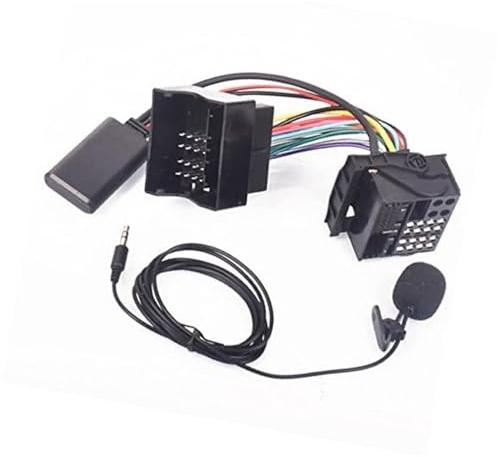JINFOLI Bluetooth 5.0 AUX-in-Musikadapter, MP3-Kabelbaum, Mikrofon, for Ford, for Focus, C-Max Transit mit 6000CD-Radio Radio-Adapterkabel