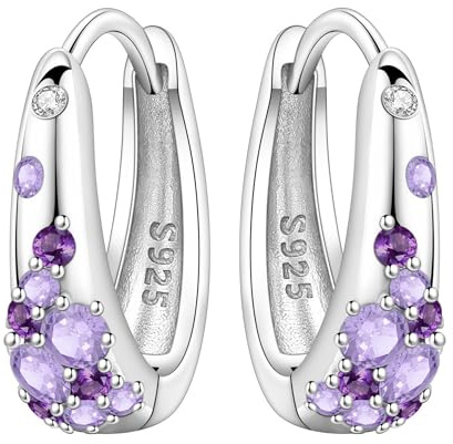 MISEFF Sterlingsilber-Ohrringe für Damen, hypoallergen, 925er Silber-Creolen, minimalistischer Schmuck für den Alltag für Damen